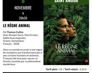 Séance cinéma "LE REGNE ANIMAL"