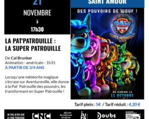 Séance cinéma "PAT'PATROUILLE : LA SUPER PATROUILLE"