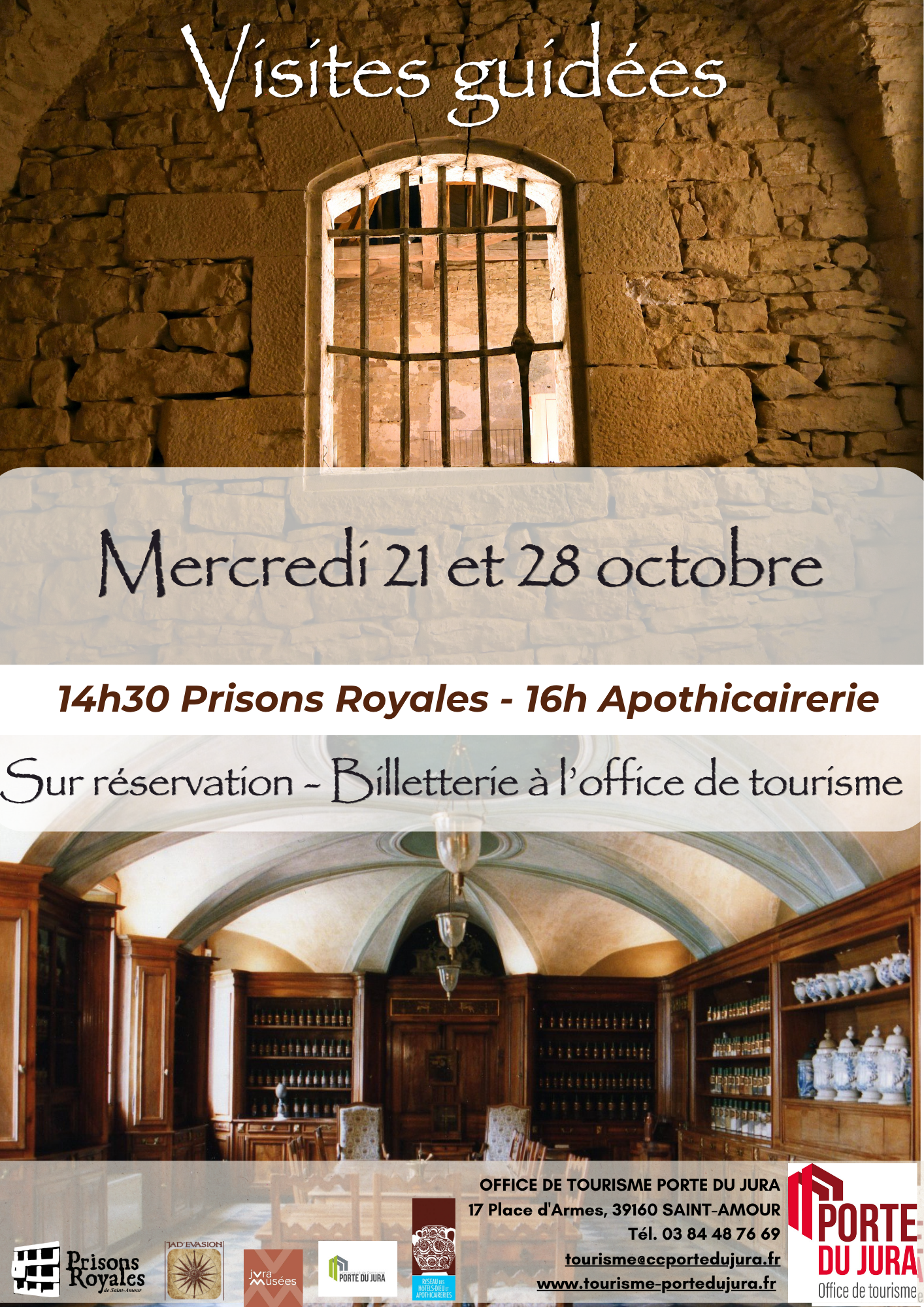 Visites guidées des Prisons Royales et de l'apothicairerie 
Septembre & octobre - Photo N°2